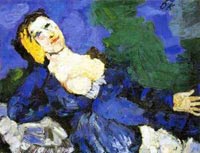 Kokoschka Woman in Blue